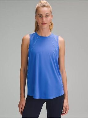 lululemon athletica sculpt cropped tank in Cobalt